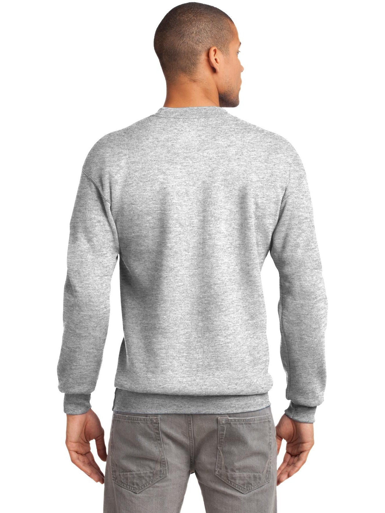 no-logo Port & Company Tall Essential Fleece Crewneck Sweatshirt-Regular-Port & Company-Thread Logic