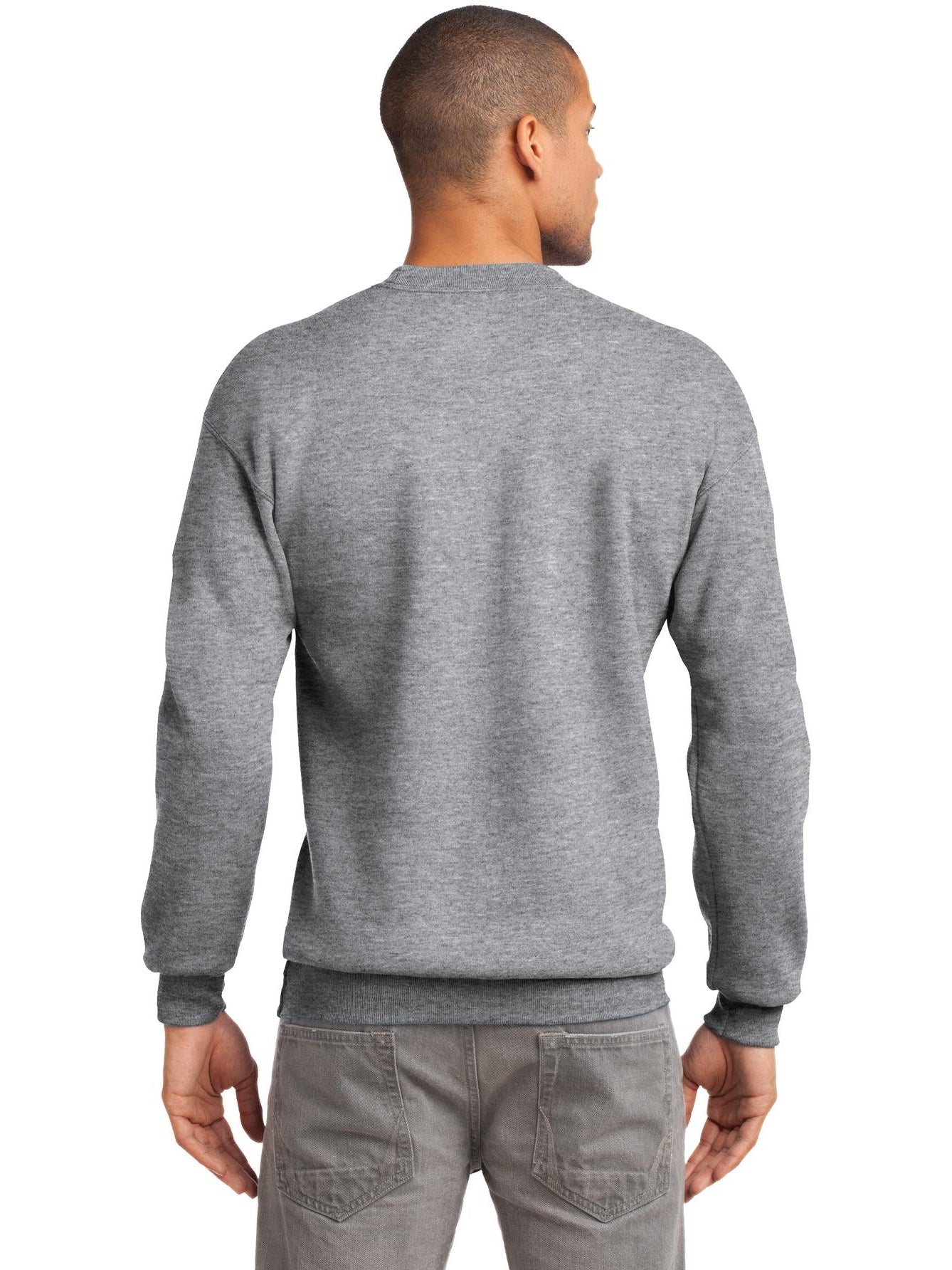 no-logo Port & Company Tall Essential Fleece Crewneck Sweatshirt-Regular-Port & Company-Thread Logic