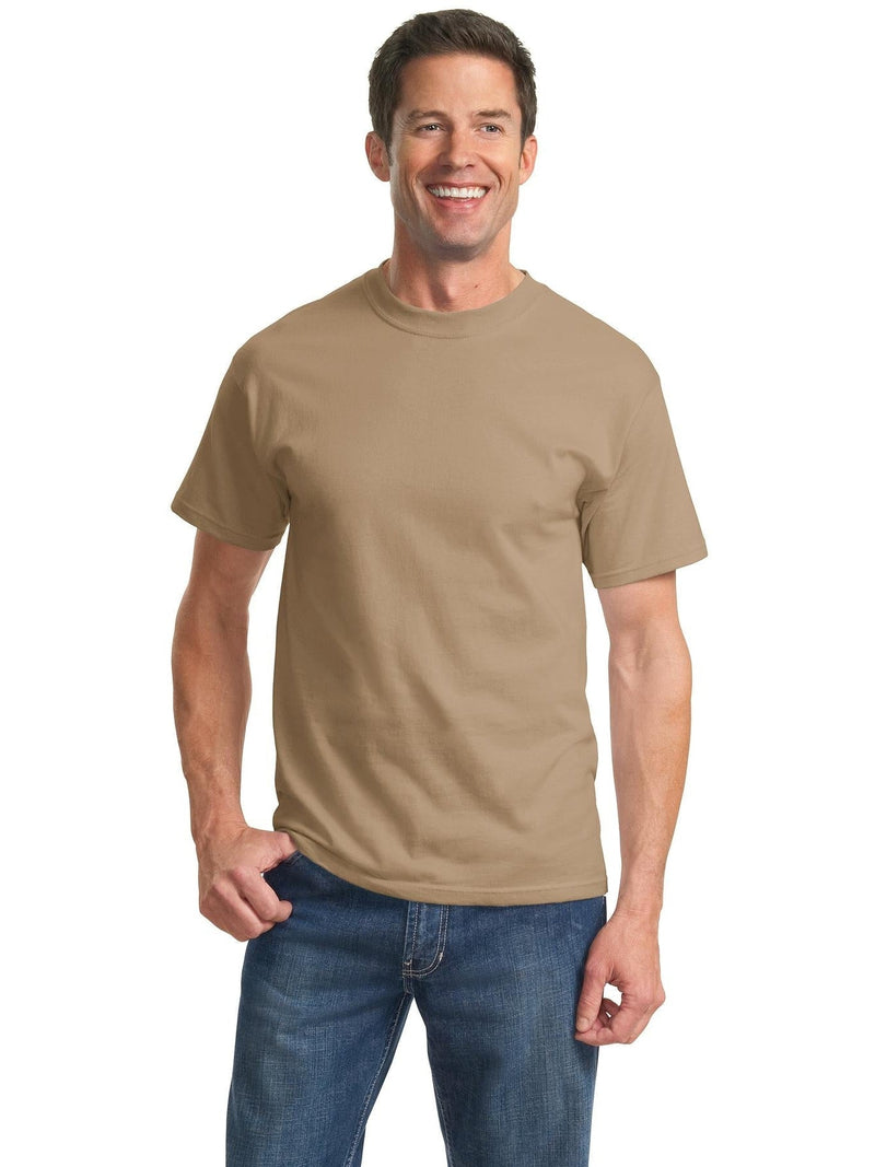 no-logo Port & Company Tall Essential T-Shirt-Regular-Port & Company-Sand-LT-Thread Logic