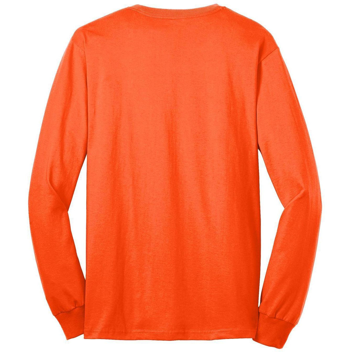 no-logo Port & Company Tall Long Sleeve Core Blend Tee-Regular-Port & Company-Safety Orange-LT-Thread Logic