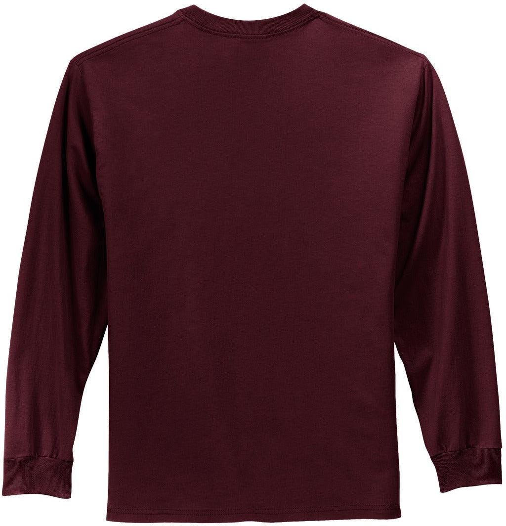 no-logo Port & Company Tall Long Sleeve Essential Tee-Regular-Port & Company-Thread Logic