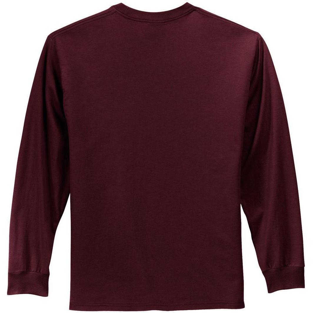 no-logo Port & Company Tall Long Sleeve Essential Tee-Regular-Port & Company-Thread Logic