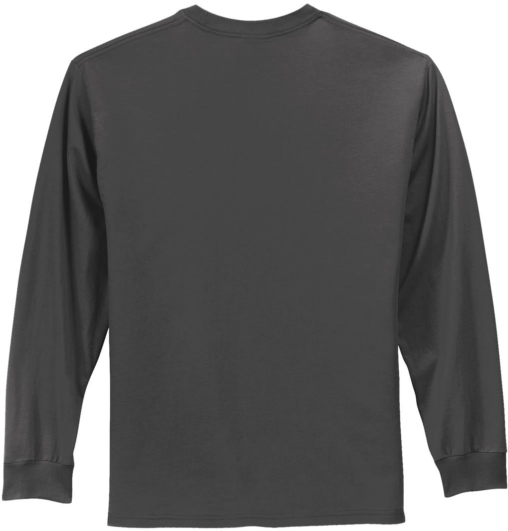no-logo Port & Company Tall Long Sleeve Essential Tee-Regular-Port & Company-Thread Logic