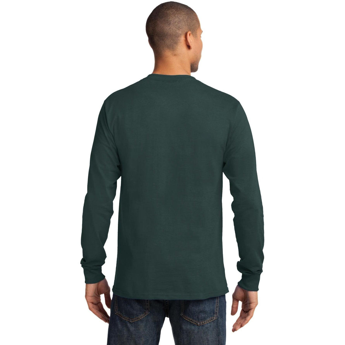 no-logo Port & Company Tall Long Sleeve Essential Tee-Regular-Port & Company-Thread Logic