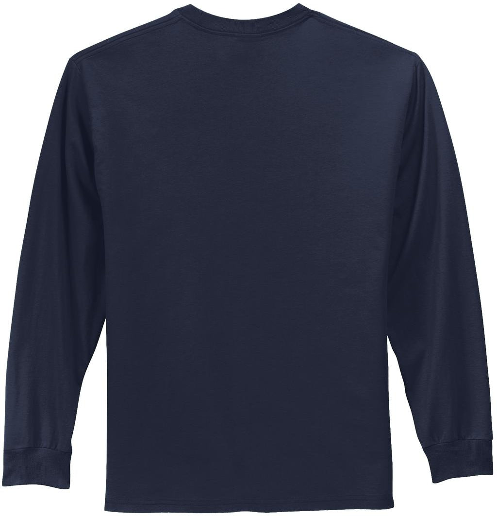 no-logo Port & Company Tall Long Sleeve Essential Tee-Regular-Port & Company-Thread Logic