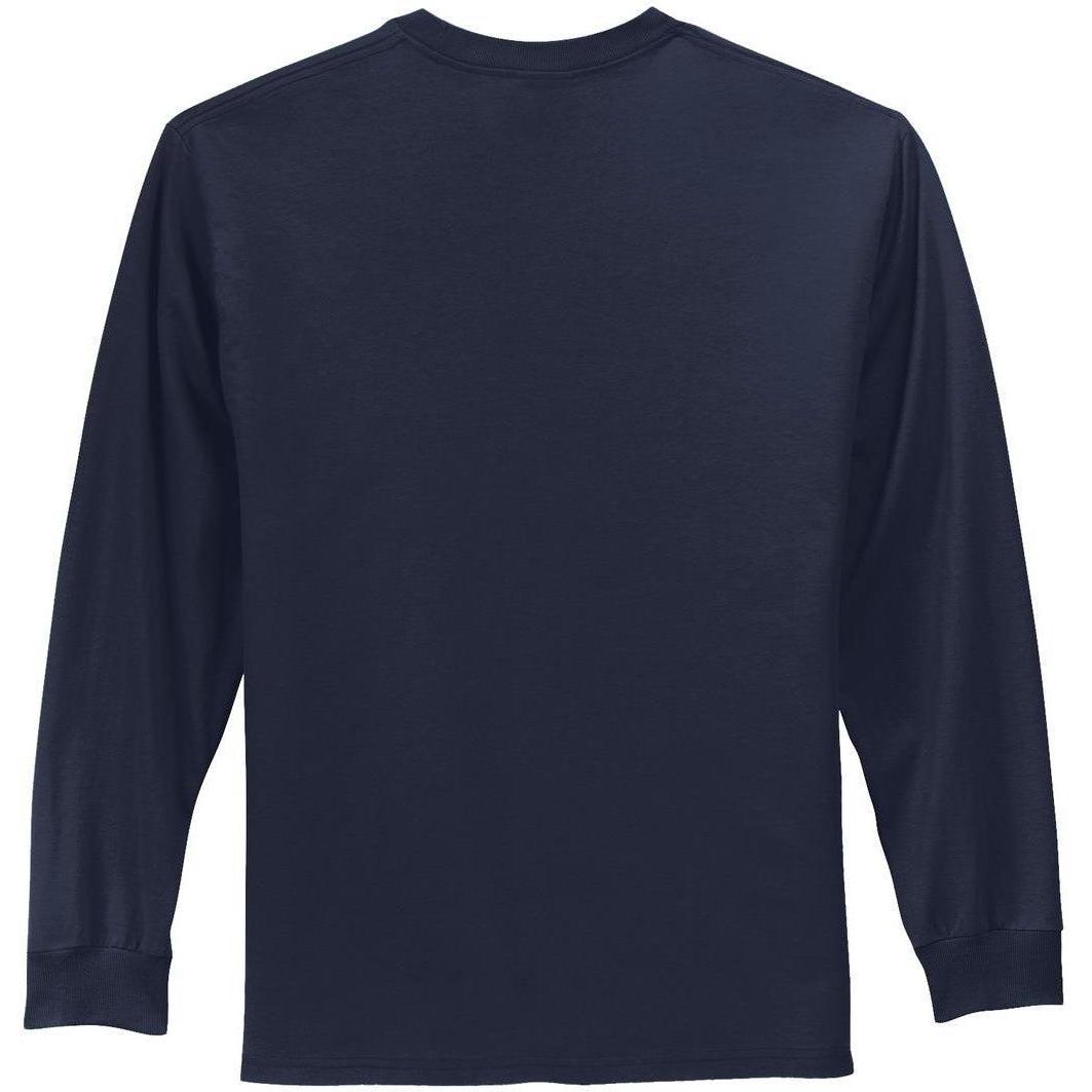 no-logo Port & Company Tall Long Sleeve Essential Tee-Regular-Port & Company-Thread Logic