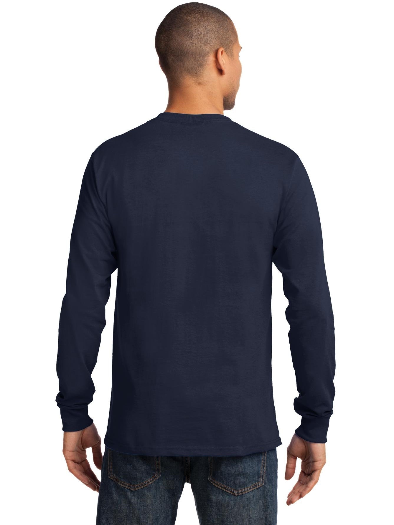 no-logo Port & Company Tall Long Sleeve Essential Tee-Regular-Port & Company-Thread Logic