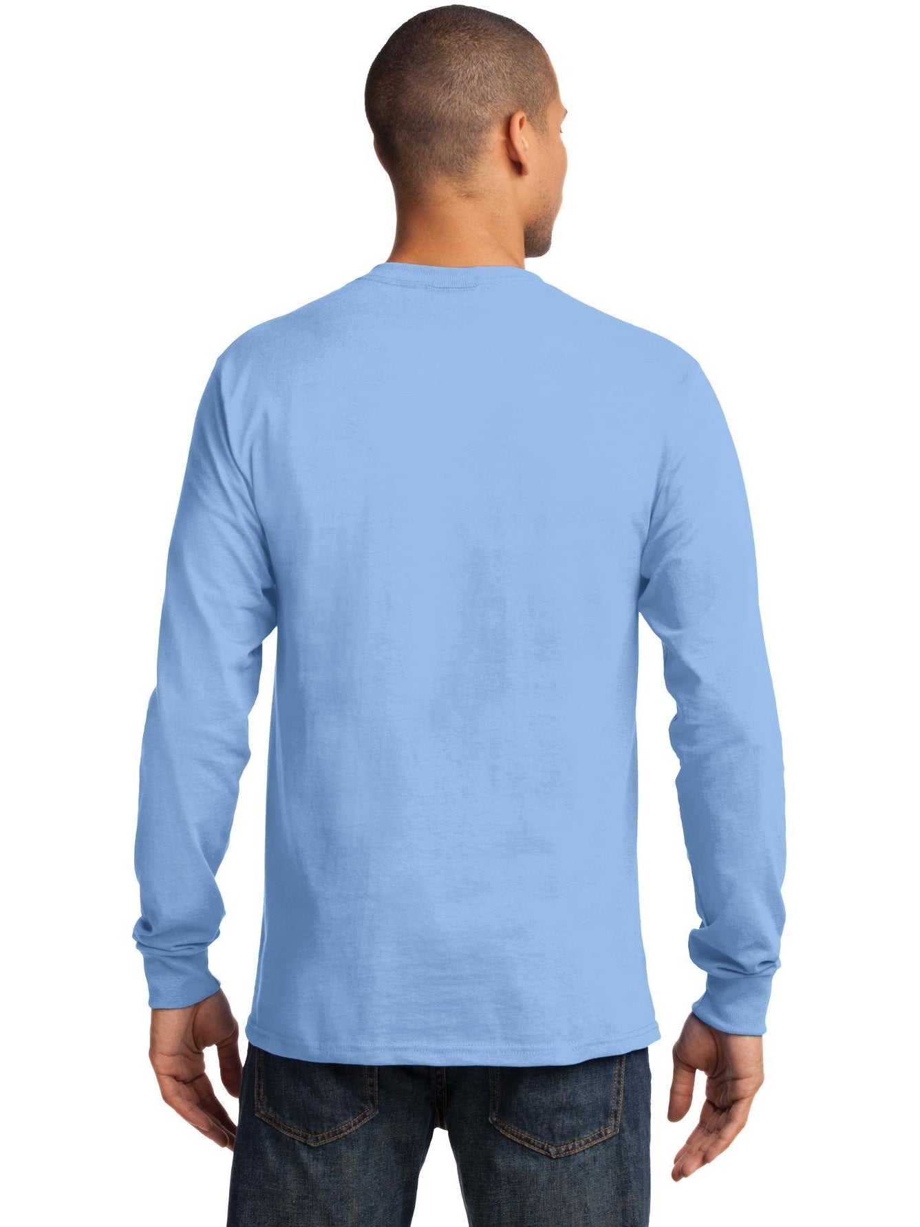 no-logo Port & Company Tall Long Sleeve Essential Tee-Regular-Port & Company-Thread Logic