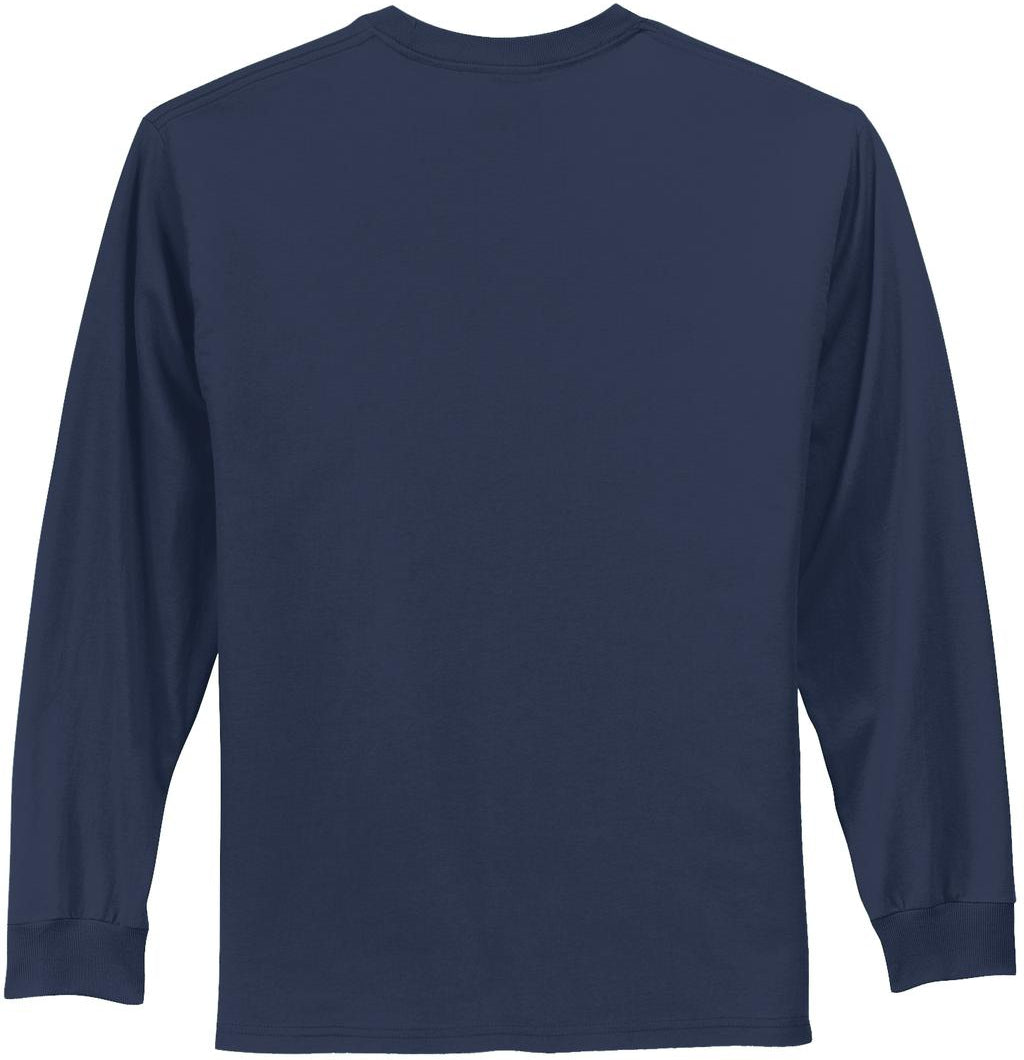 no-logo Port & Company Tall Long Sleeve Essential Tee-Regular-Port & Company-Thread Logic