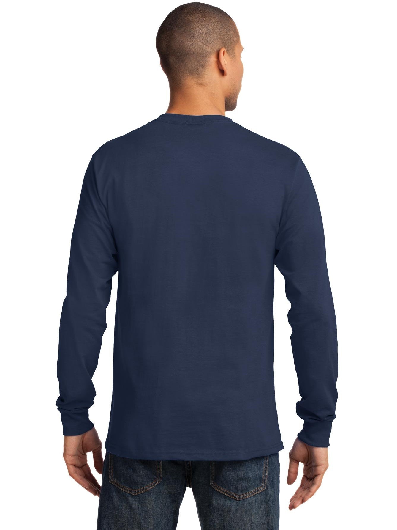 no-logo Port & Company Tall Long Sleeve Essential Tee-Regular-Port & Company-Thread Logic
