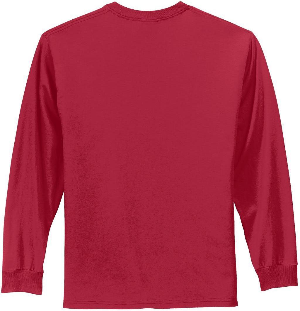no-logo Port & Company Tall Long Sleeve Essential Tee-Regular-Port & Company-Thread Logic