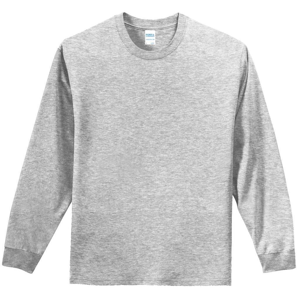 no-logo Port & Company Tall Long Sleeve Essential Tee