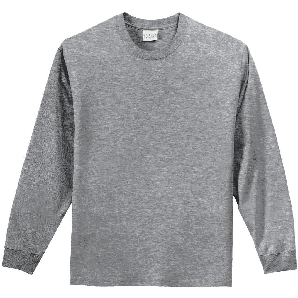no-logo Port & Company Tall Long Sleeve Essential Tee