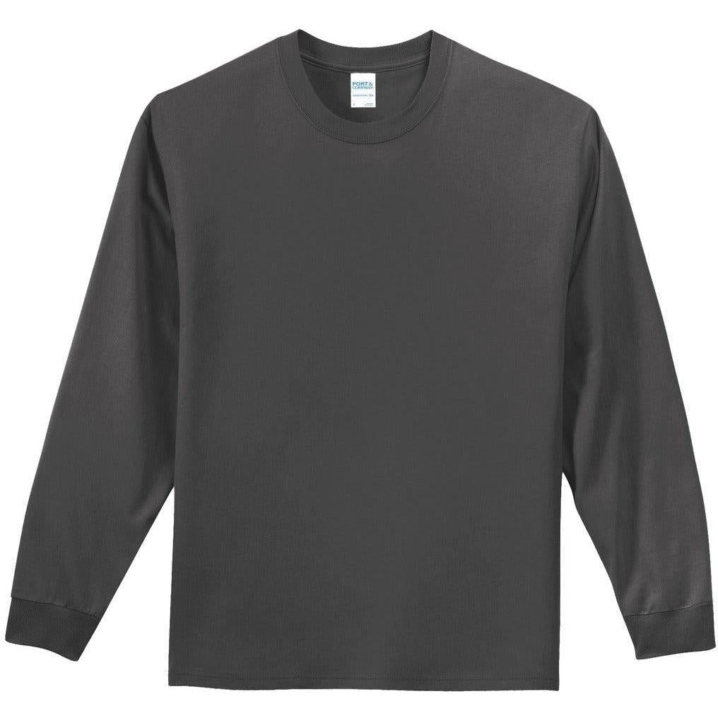 no-logo Port & Company Tall Long Sleeve Essential Tee