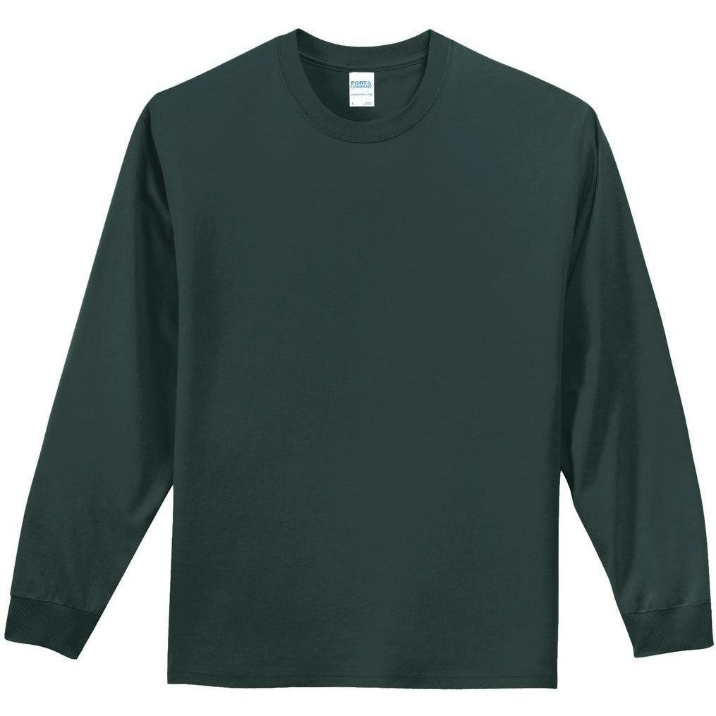 no-logo Port & Company Tall Long Sleeve Essential Tee
