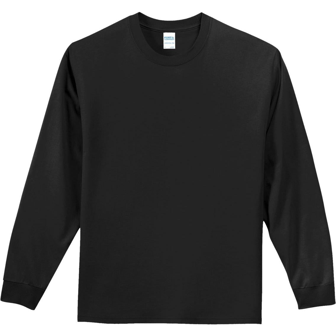 no-logo Port & Company Tall Long Sleeve Essential Tee