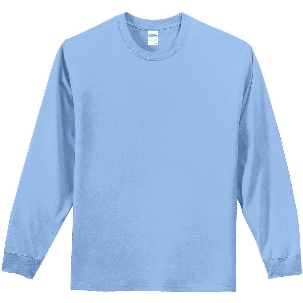 no-logo Port & Company Tall Long Sleeve Essential Tee