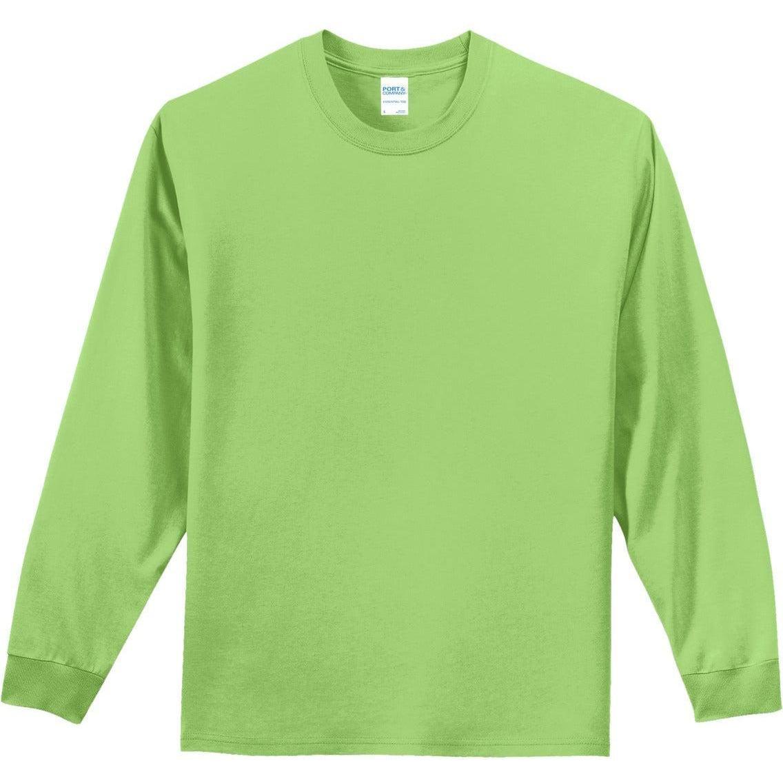 no-logo Port & Company Tall Long Sleeve Essential Tee