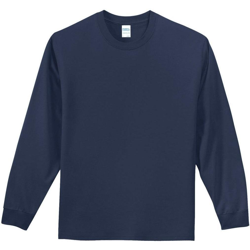 no-logo Port & Company Tall Long Sleeve Essential Tee