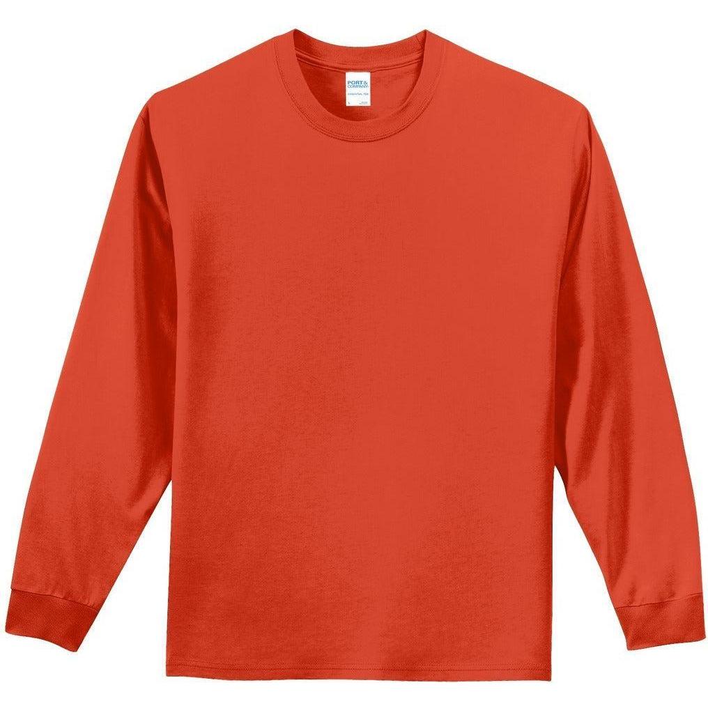 no-logo Port & Company Tall Long Sleeve Essential Tee