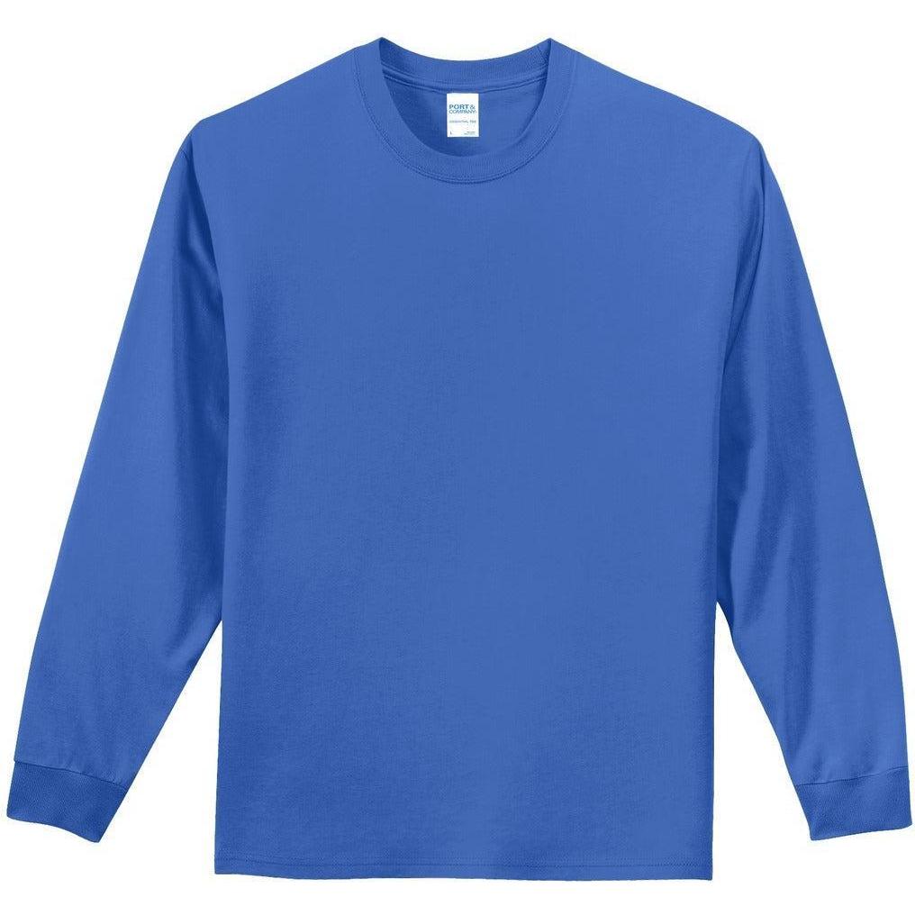 no-logo Port & Company Tall Long Sleeve Essential Tee