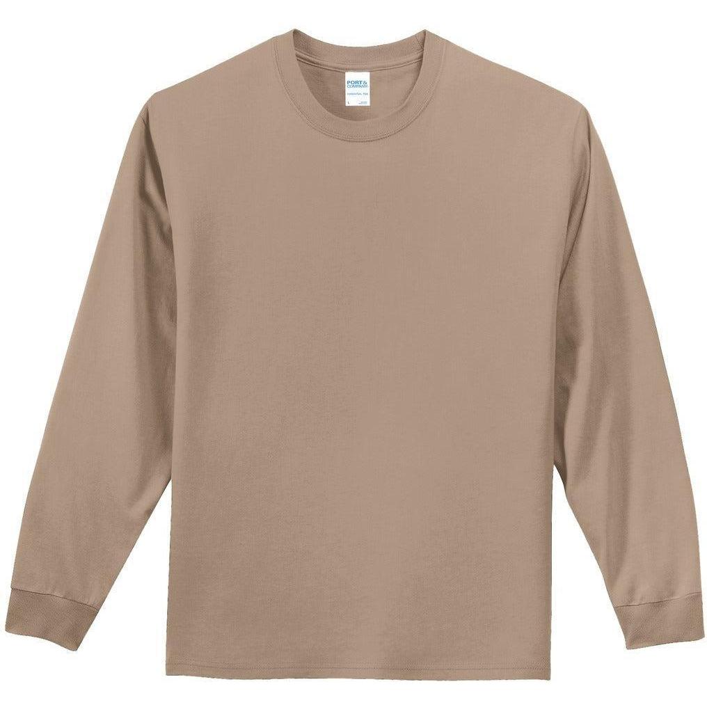 no-logo Port & Company Tall Long Sleeve Essential Tee