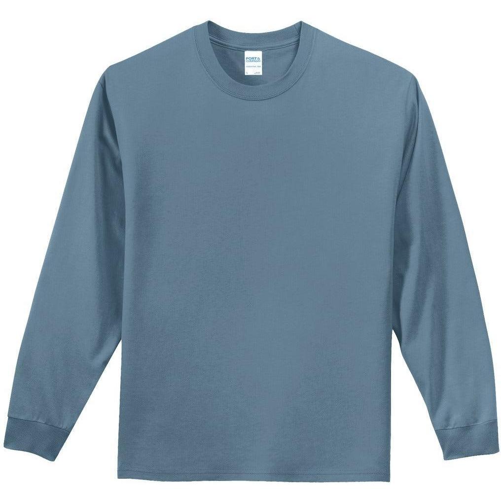 no-logo Port & Company Tall Long Sleeve Essential Tee