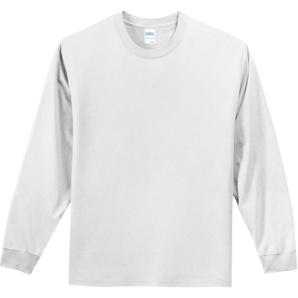 no-logo Port & Company Tall Long Sleeve Essential Tee