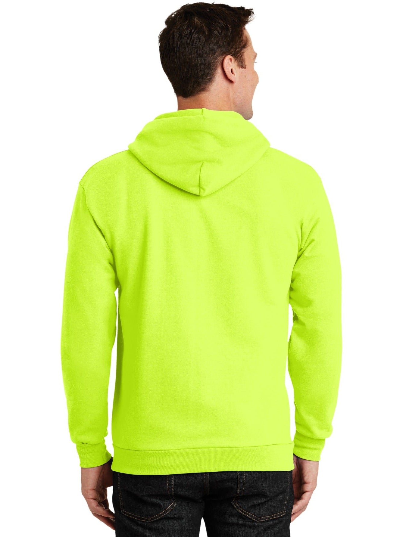 no-logo Port & Company Tall Ultimate Full- Zip Hooded Sweatshirt-Regular-Port & Company-Thread Logic