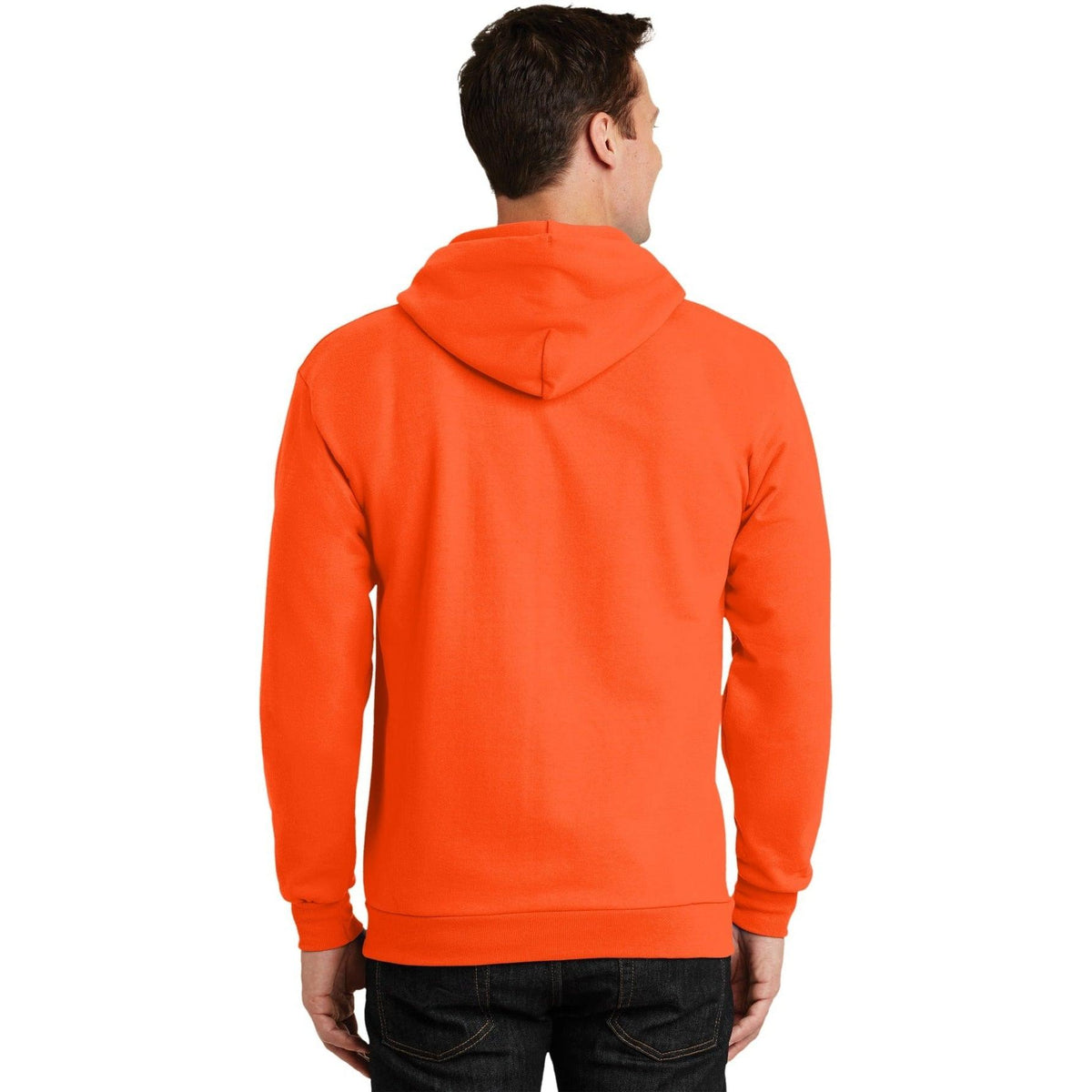 no-logo Port & Company Tall Ultimate Full- Zip Hooded Sweatshirt-Full Zips-Port & Company-Thread Logic