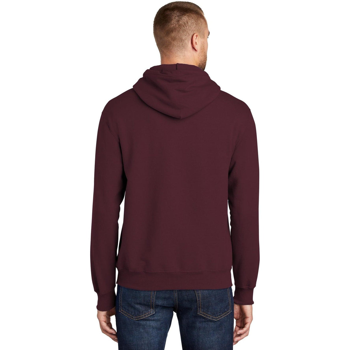 no-logo Port & Company Tall Ultimate Pullover Hooded Sweatshirt-Hoodies-Port & Company-Thread Logic