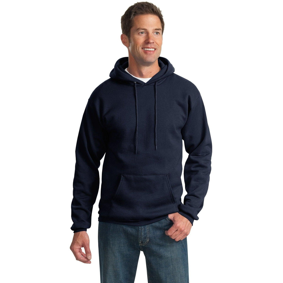 no-logo Port & Company Tall Ultimate Pullover Hooded Sweatshirt-Hoodies-Port & Company-Thread Logic