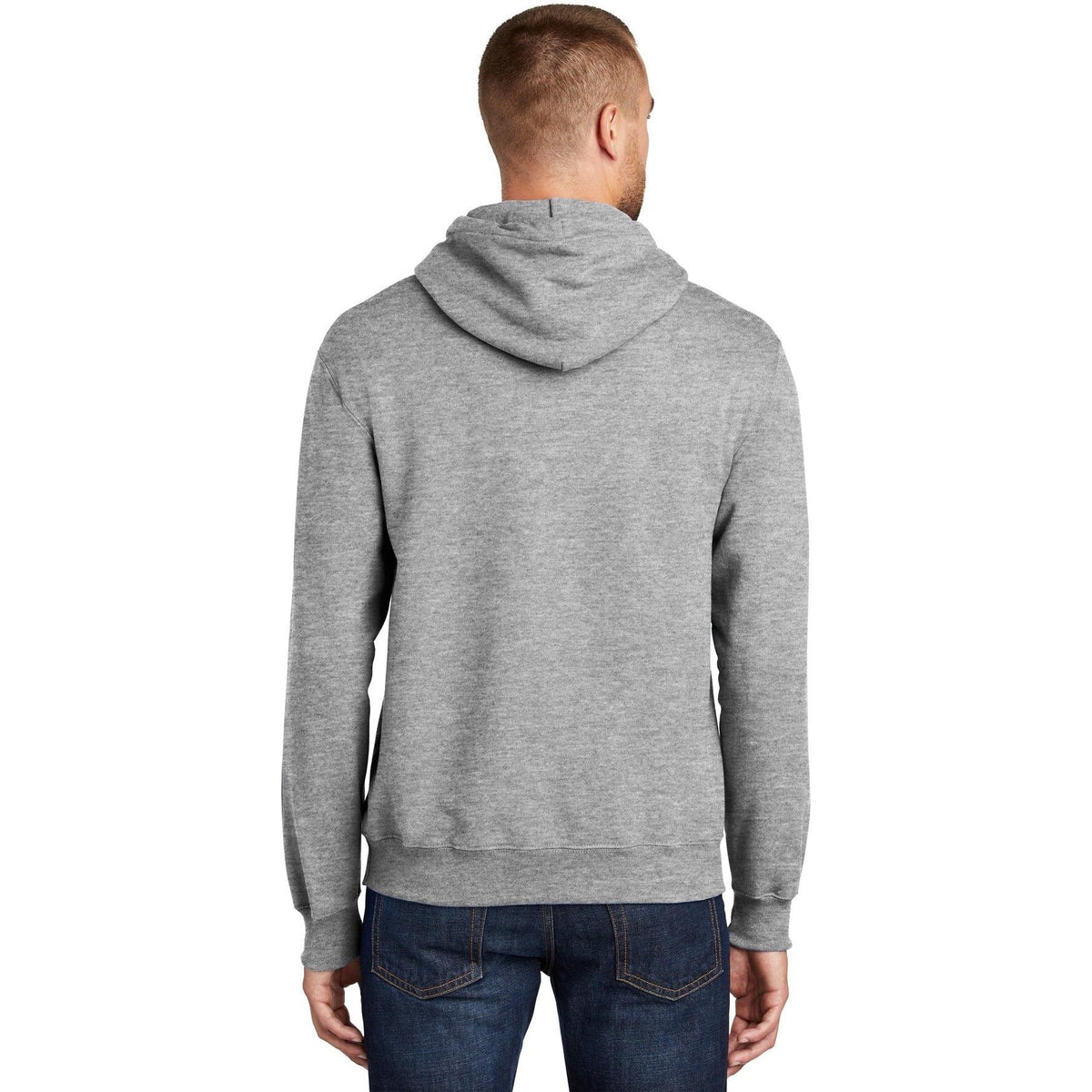 no-logo Port & Company Tall Ultimate Pullover Hooded Sweatshirt-Hoodies-Port & Company-Thread Logic