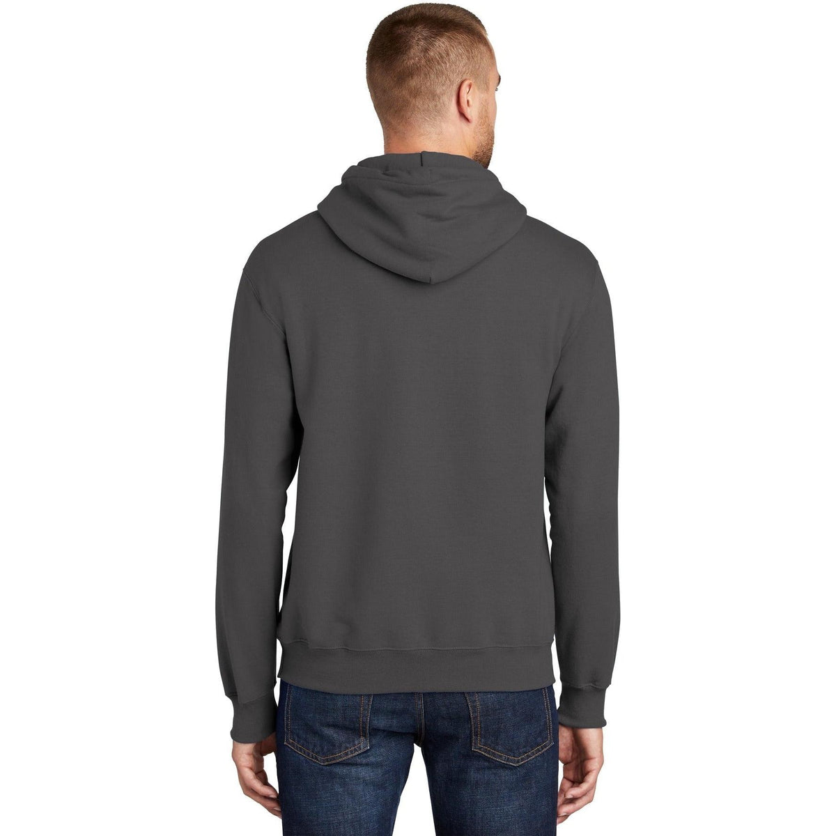 no-logo Port & Company Tall Ultimate Pullover Hooded Sweatshirt-Hoodies-Port & Company-Thread Logic