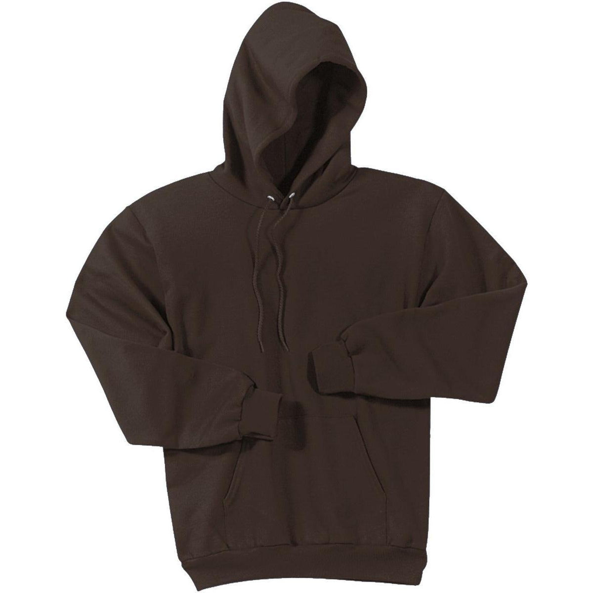 no-logo Port & Company Tall Ultimate Pullover Hooded Sweatshirt-Hoodies-Port & Company-Dark Chocolate Brown-LT-Thread Logic