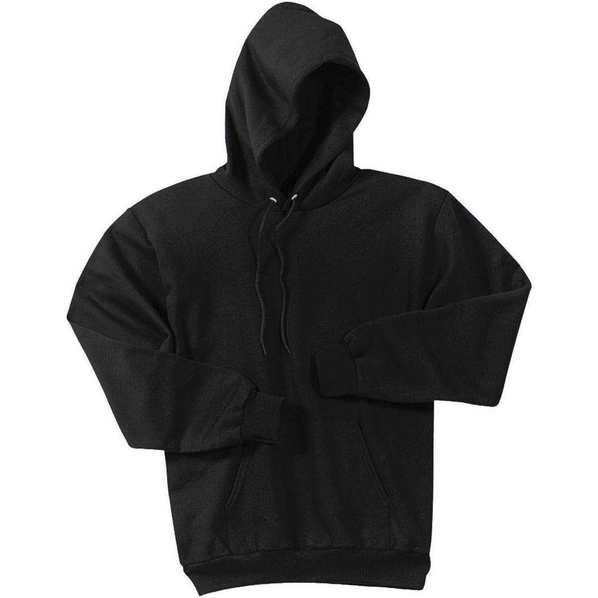 no-logo Port & Company Tall Ultimate Pullover Hooded Sweatshirt-Hoodies-Port & Company-Jet Black-LT-Thread Logic
