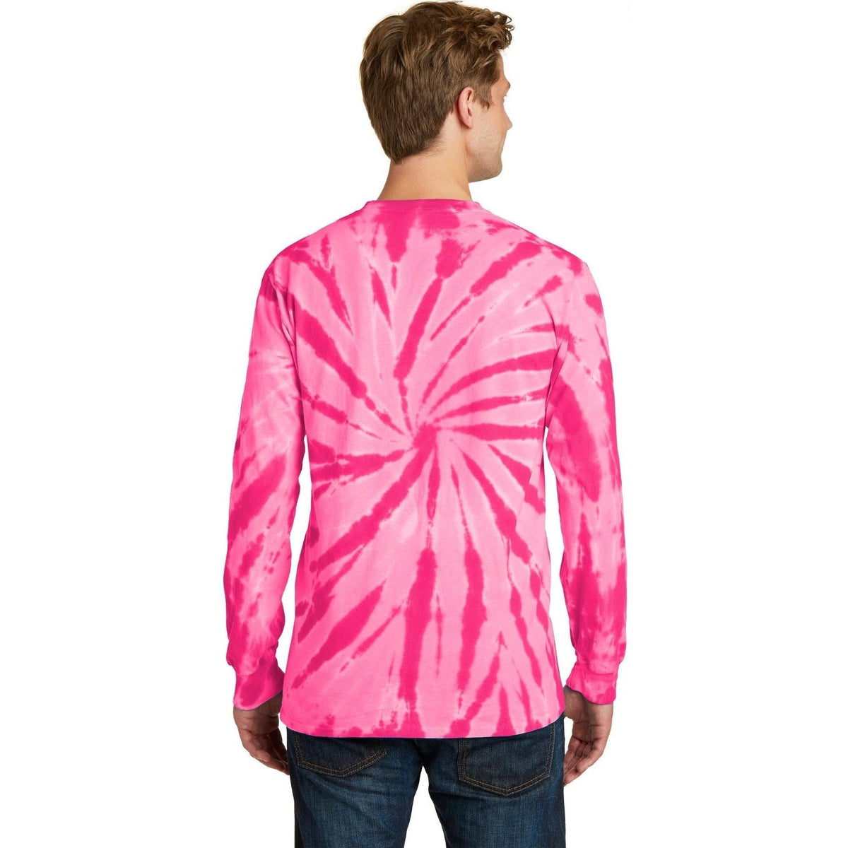 no-logo Port & Company Tie-Dye Long Sleeve Tee-Regular-Port & Company-Thread Logic