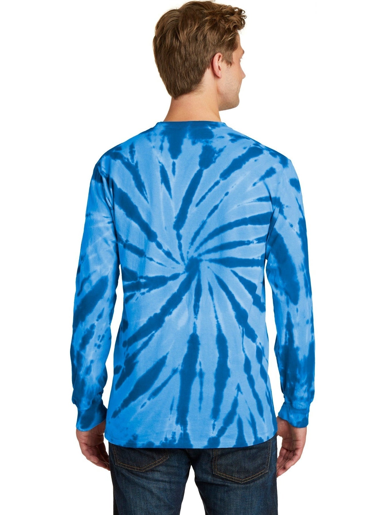 no-logo Port & Company Tie-Dye Long Sleeve Tee-Regular-Port & Company-Thread Logic