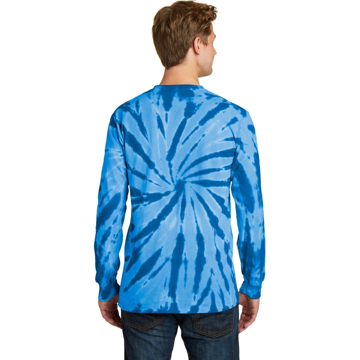 no-logo Port & Company Tie-Dye Long Sleeve Tee-Regular-Port & Company-Thread Logic
