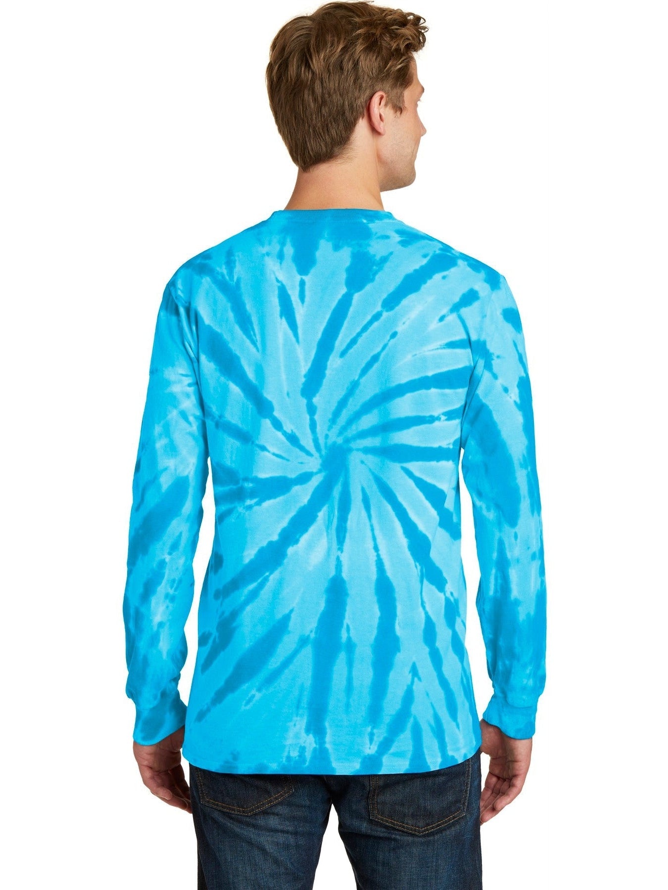 no-logo Port & Company Tie-Dye Long Sleeve Tee-Regular-Port & Company-Thread Logic