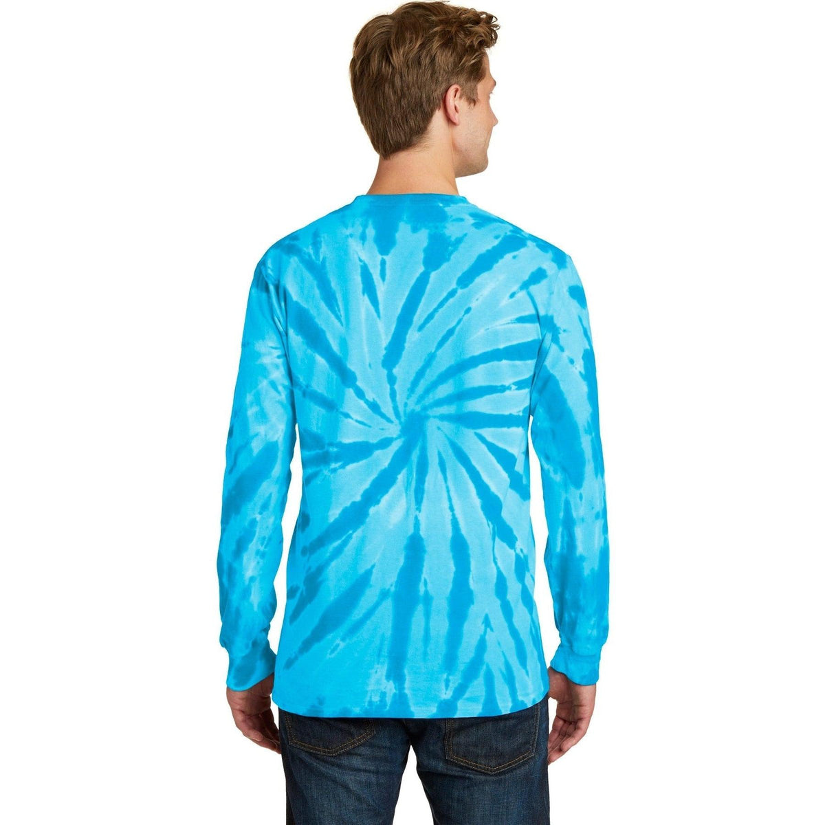 no-logo Port & Company Tie-Dye Long Sleeve Tee-Regular-Port & Company-Thread Logic