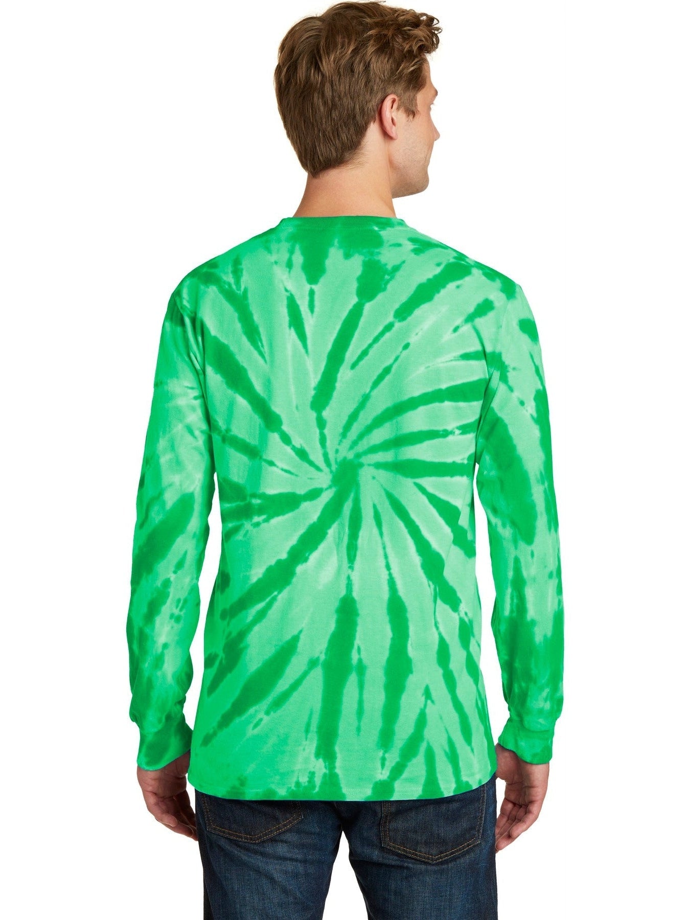 no-logo Port & Company Tie-Dye Long Sleeve Tee-Regular-Port & Company-Thread Logic