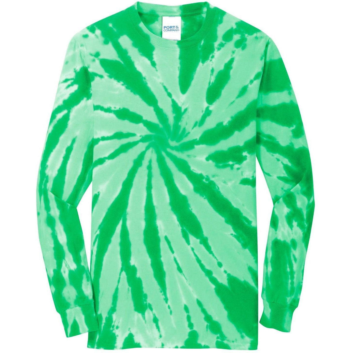 no-logo Port & Company Tie-Dye Long Sleeve Tee