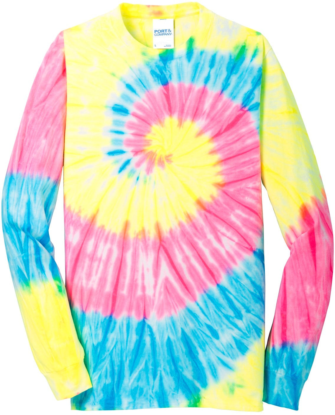 Port & Company Tie-Dye Long Sleeve Tee