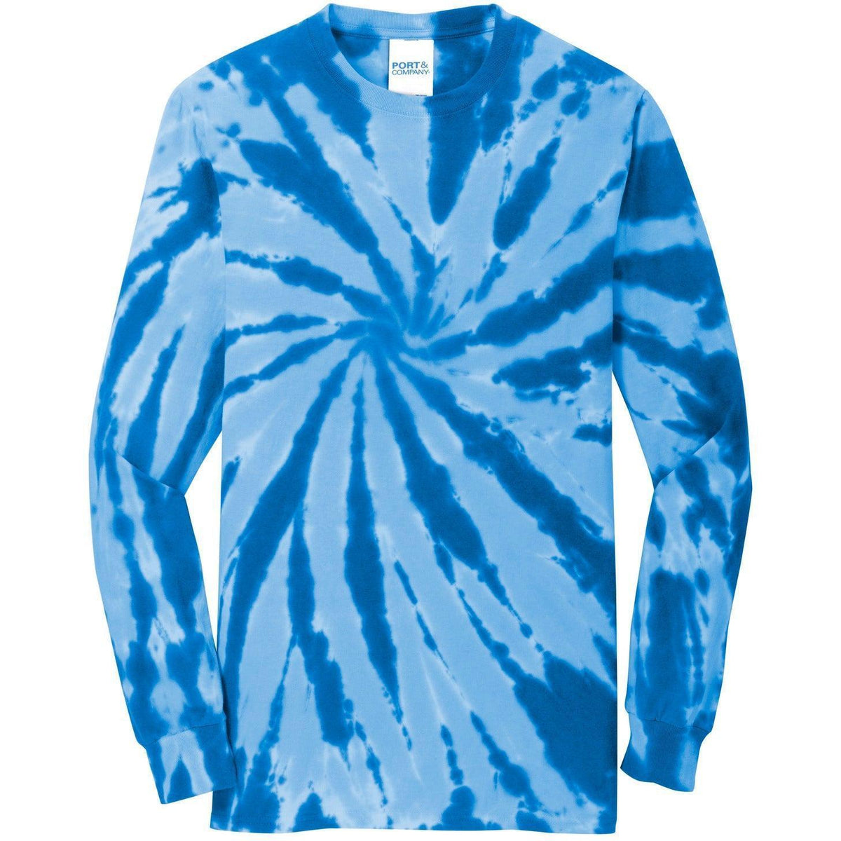 no-logo Port & Company Tie-Dye Long Sleeve Tee