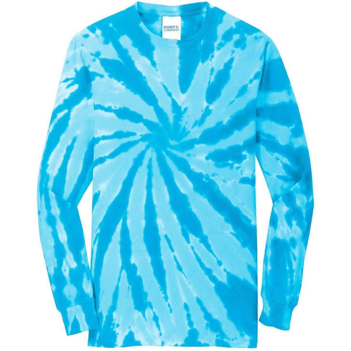 no-logo Port & Company Tie-Dye Long Sleeve Tee