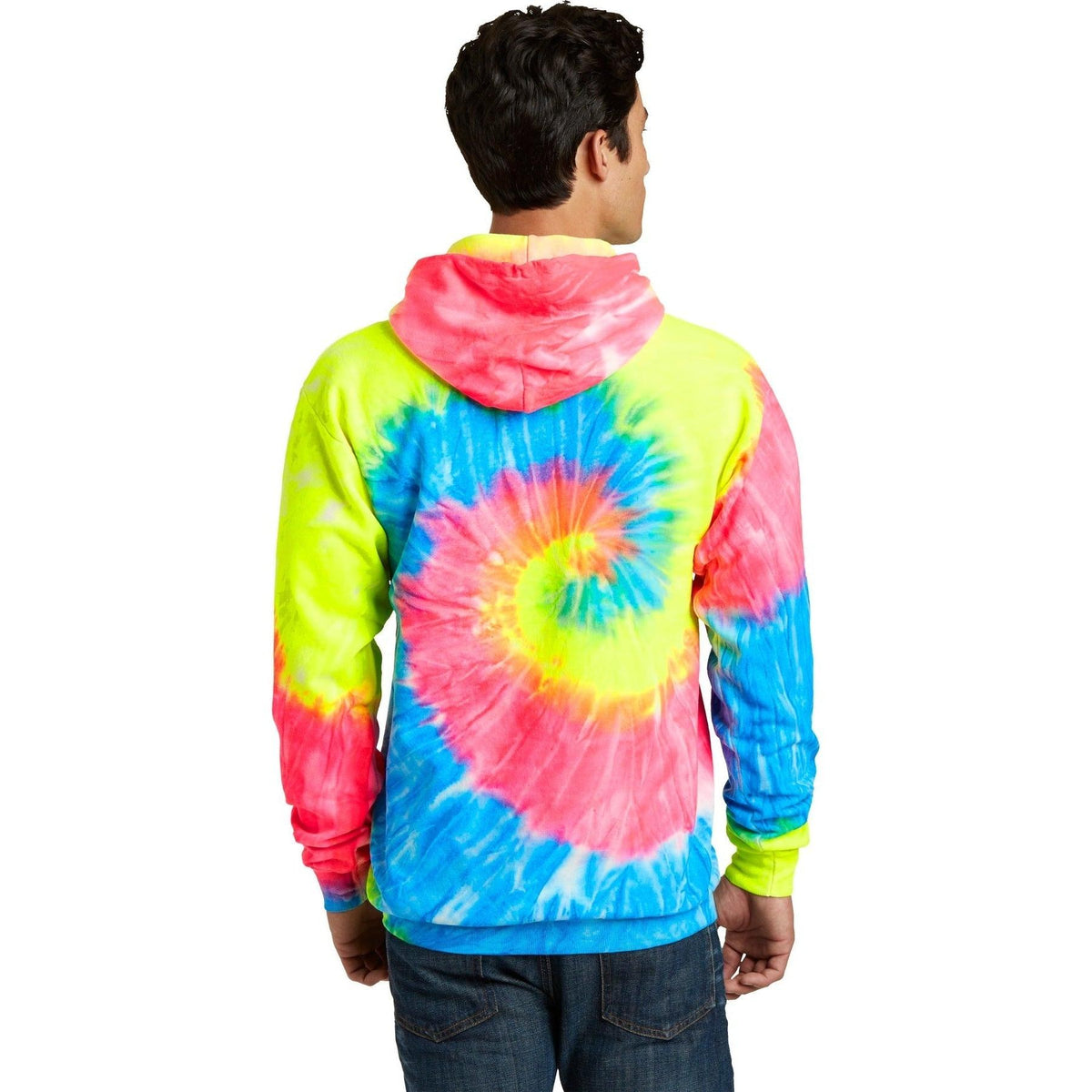 no-logo Port & Company Tie-Dye Pullover Hooded Sweatshirt-Regular-Port & Company-Thread Logic