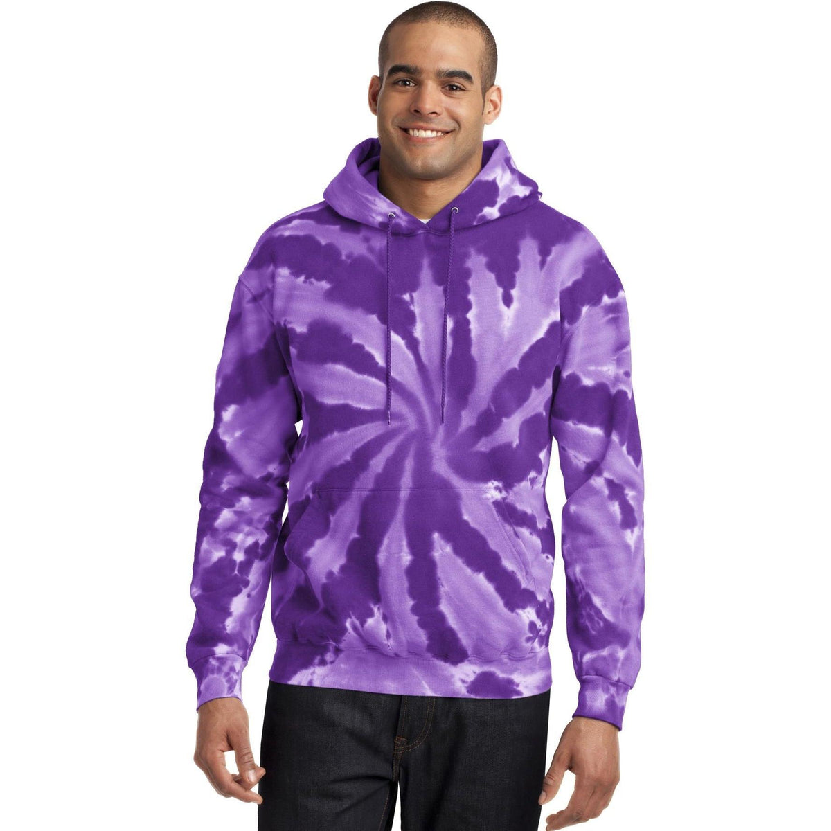 no-logo Port & Company Tie-Dye Pullover Hooded Sweatshirt-Regular-Port & Company-Thread Logic