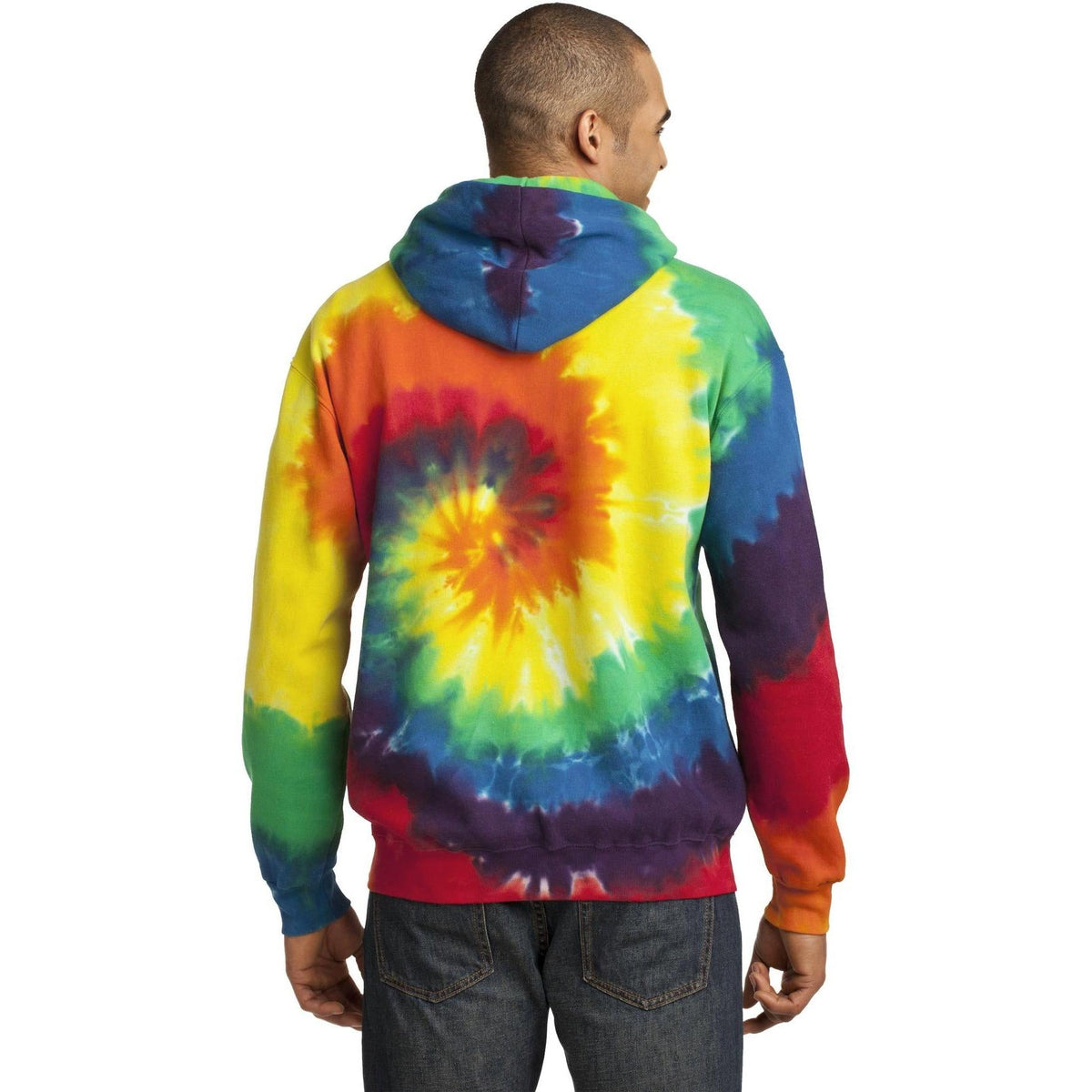 no-logo Port & Company Tie-Dye Pullover Hooded Sweatshirt-Regular-Port & Company-Thread Logic
