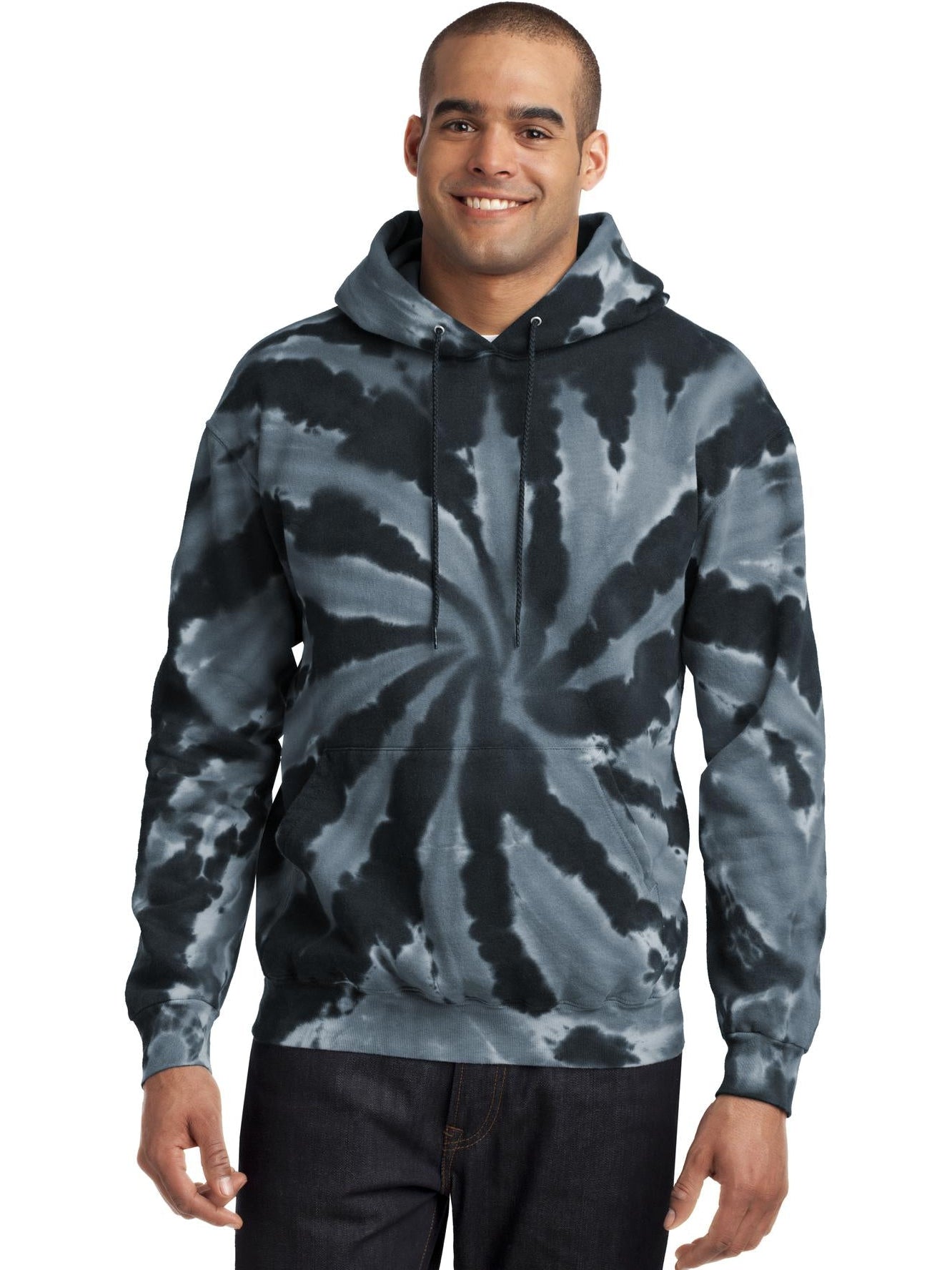 no-logo Port & Company Tie-Dye Pullover Hooded Sweatshirt-Regular-Port & Company-Thread Logic